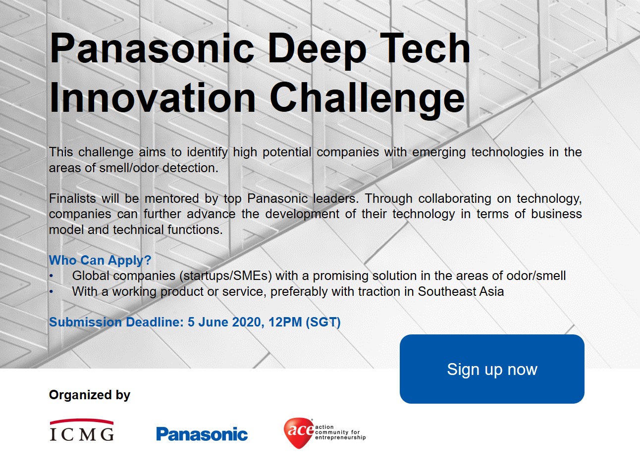 Panasonic Deep Tech Innovation Challenge